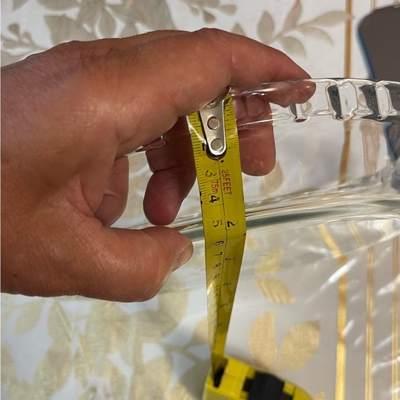 Vintage Anchor Hocking Fire King #470 Clear Glass 10" Pie Plate Dish - Picture 4 of 5